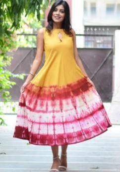 Rayon Tie Dye Kurti 01