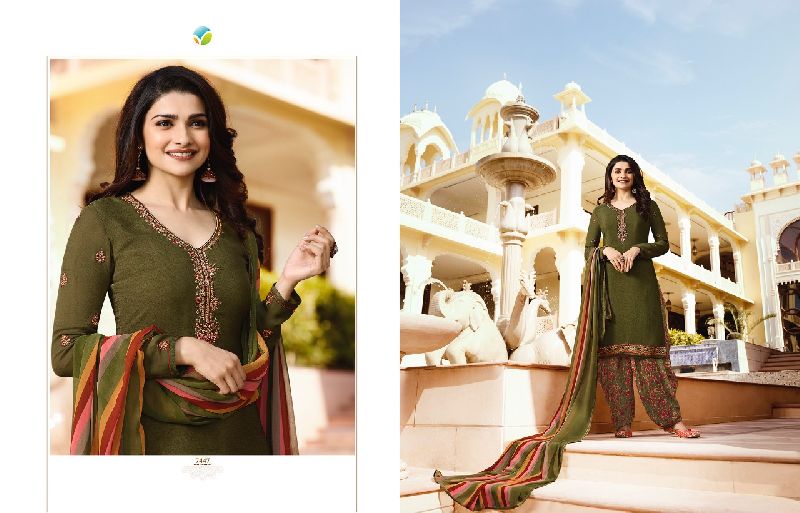 Silkina Royal Crepe Patiala Work Suit 08