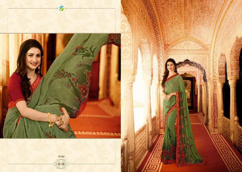 19142 1Vinay Starwalk vol 34 Satin Georgette Saree