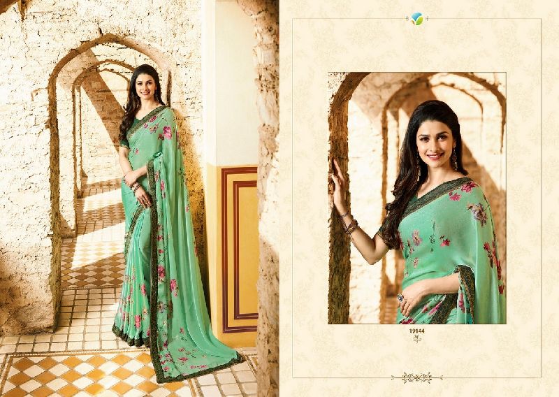 19144 Vinay Starwalk vol 34 Satin Georgette Saree
