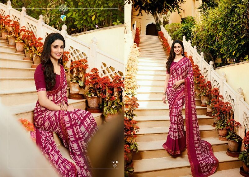 19146 Vinay Starwalk vol 34 Satin Georgette Saree