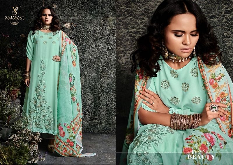 4074 Sajawat Taj Vol 2 Pakistani Salwar Suit