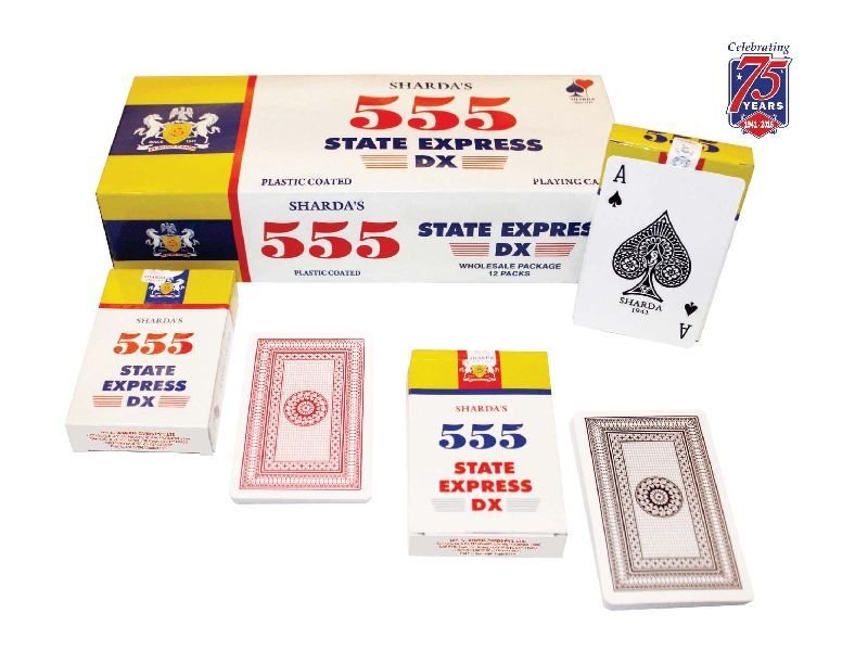 Plastic Coated Playing Cards (555 State Express DX)