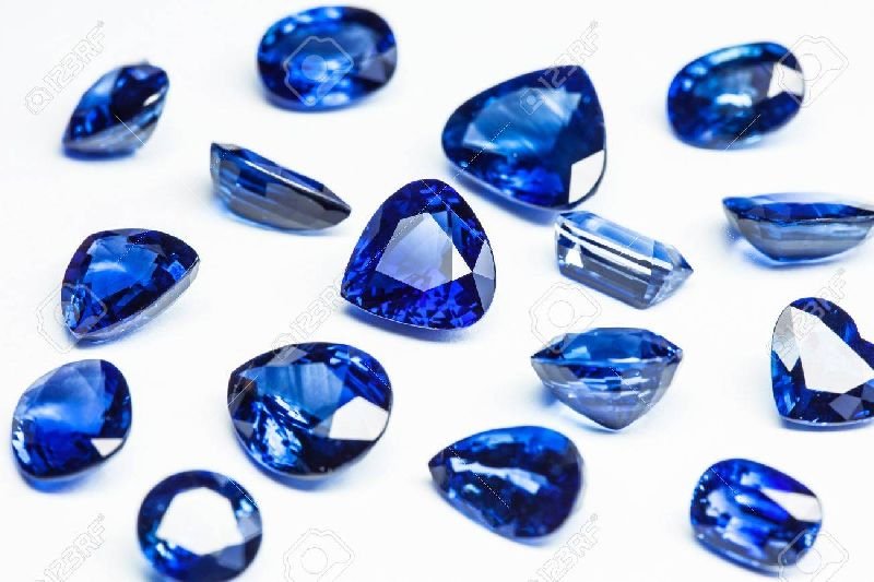 Blue Sapphire Cut Stone 01