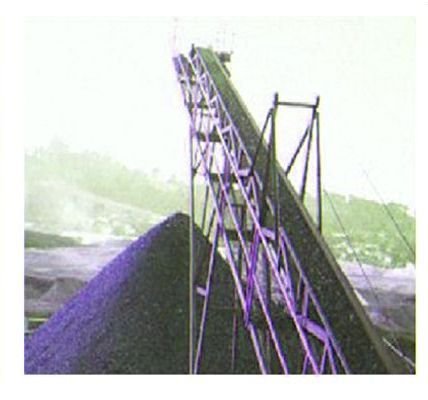 Industrial Belt Conveyor System 01