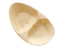 Areca Leaf Oval Double Dish