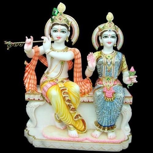 Marble Radha Krishna Statue