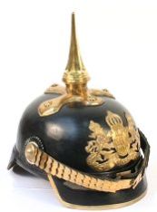 German Pickelhaube Leather Helmet 01