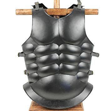Medieval Knight Steel Body Armor Roman Muscle Chest Plate 03