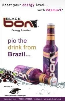 Brazillian Berry Energy Drink Bottle