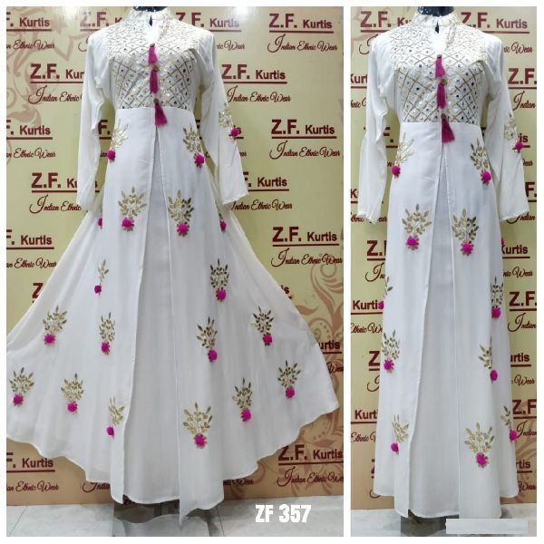 Rayon Fabric Long Dress 11