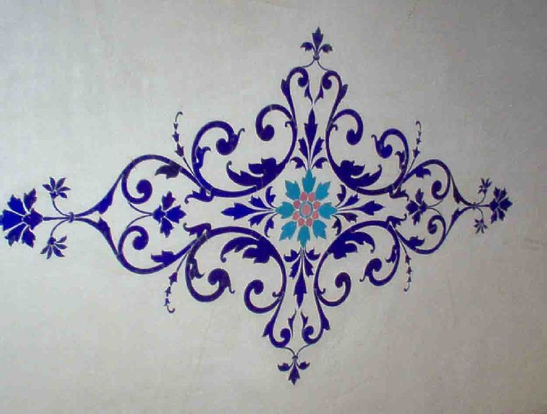 Glass Inlay Table Top 01