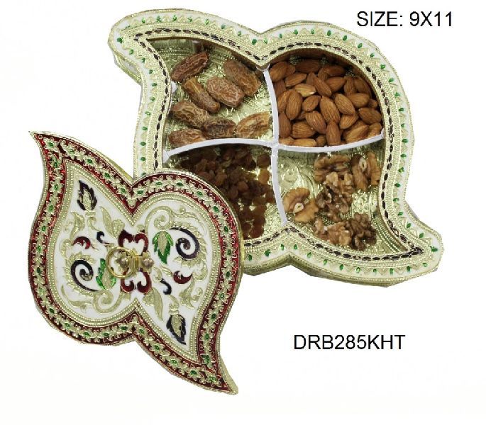 Fiber Meenakari Dry Fruit Box 02