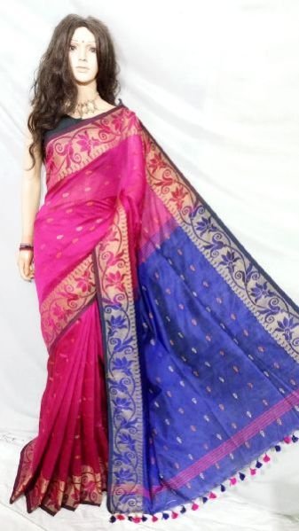 Jamdani Work Handloom Cotton Silk Sarees