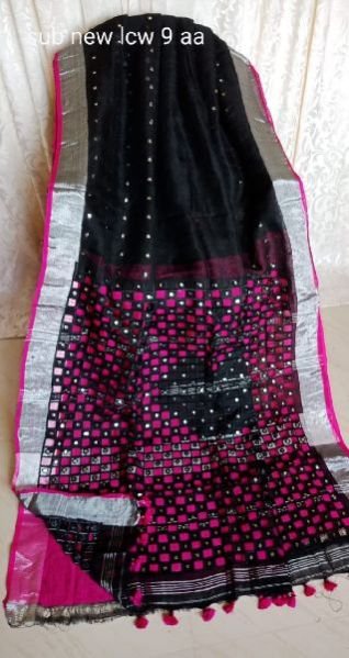 Linen Cutwork Sarees