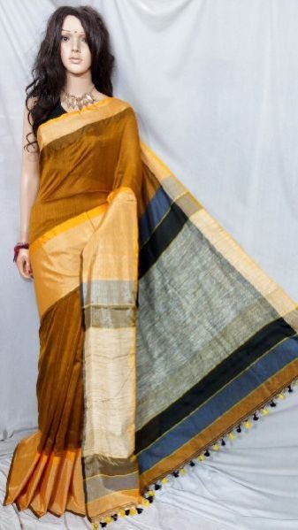 South Silk with Ghicha Pallu Handloom Sarees