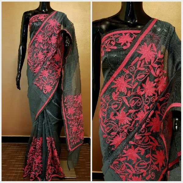 Woolen Embroidery Sarees