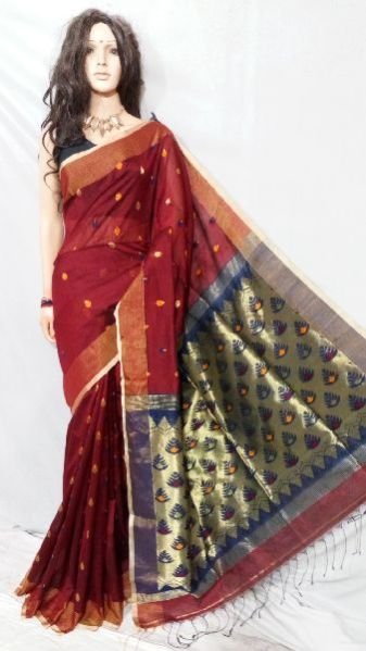 Zari Work Pallu Designer Handloom Silk Sarees