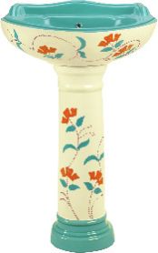 Vitrosa Series Pedestal Wash Basin 01