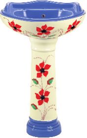 Vitrosa Series Pedestal Wash Basin 02