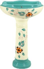 Vitrosa Series Pedestal Wash Basin 03