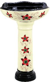 Vitrosa Series Pedestal Wash Basin 07