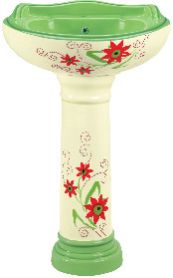 Vitrosa Series Pedestal Wash Basin 08