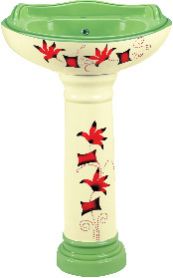 Vitrosa Series Pedestal Wash Basin 09