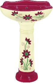 Vitrosa Series Pedestal Wash Basin 12