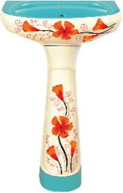 Vitrosa Series Pedestal Wash Basin 13