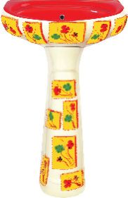 Vitrosa Series Pedestal Wash Basin 14