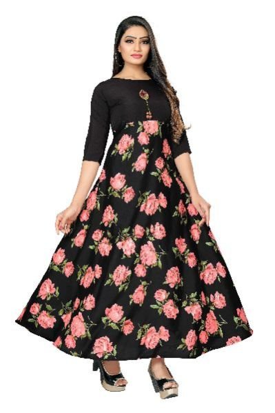 GW03 Printed Designer Gown