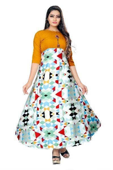GW04 Printed Designer Gown