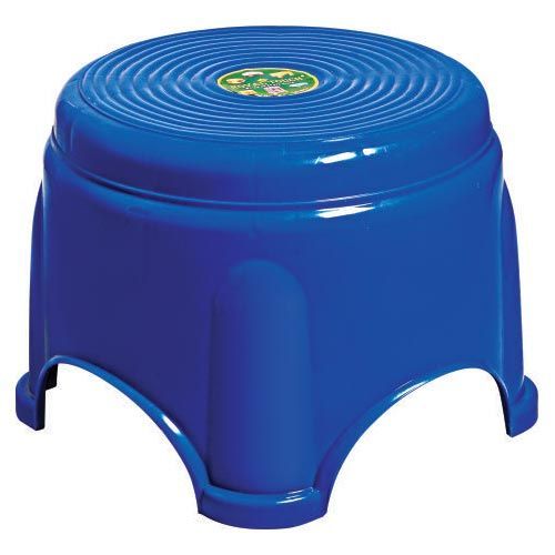 Tanay Plastic Blue Fancy Stool