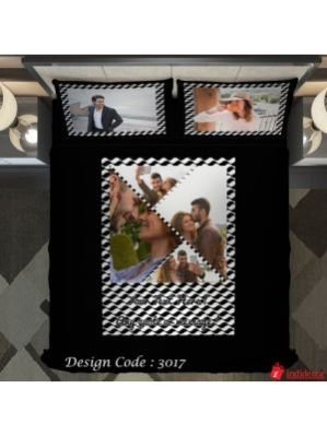 Photo Bedsheet Black BD3017-3