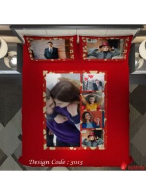Photo Bedsheet Red BD3013-1