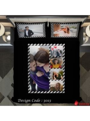 Photo Bedsheet Black BD3012-3