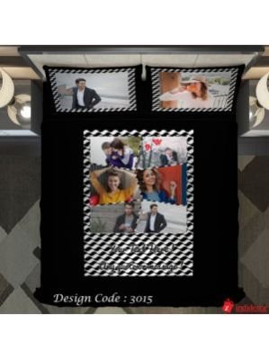 Photo Bedsheet Black BD3015-3
