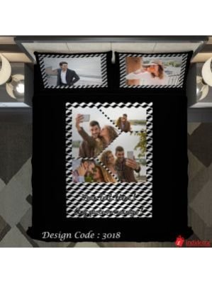 Photo Bedsheet Black BD3018-3