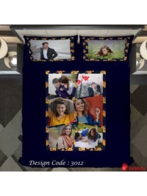 Photo Bedsheet Blue BD3012-2