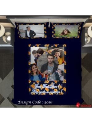 Photo Bedsheet Blue BD3016-2