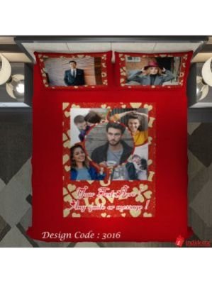 Photo Bedsheet Red BD3016-1