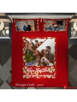 Photo Bedsheet Red BD3017-1