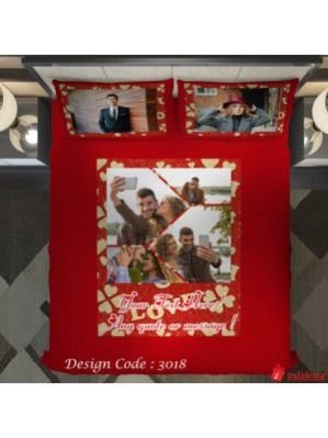 Photo Bedsheet Red BD3018-1