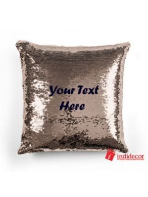 Sequin Mermaid 2 Layer Copper Magical Cushion