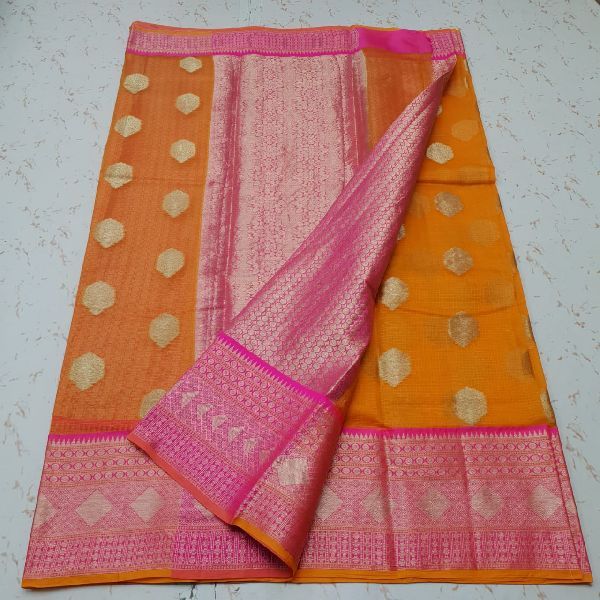 Kota Doria Silk Weaving Saree 04
