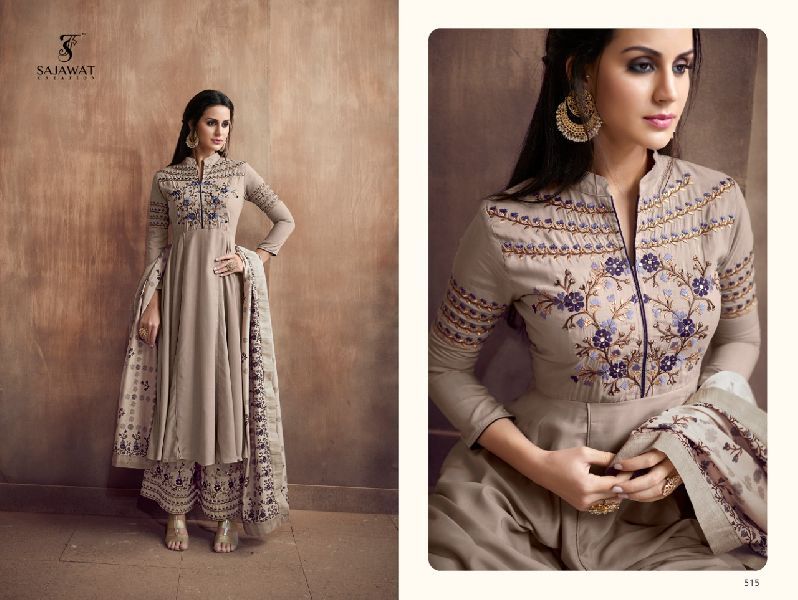 515 Sarthi Vol -2 NX Heavy Maslin Palazzo Suit