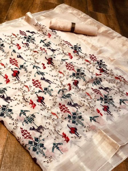 O-104 Organza Silk Sarees