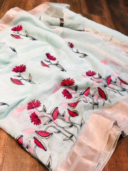 O-106 Organza Silk Sarees