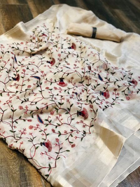 O-107 Organza Silk Sarees